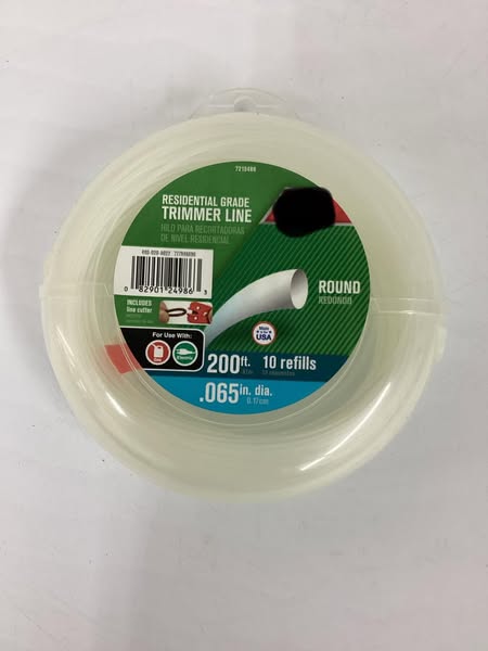 Residential Grade Trimmer Line .065” x 200’