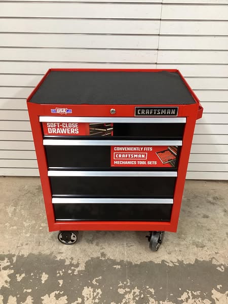 Craftsman 26-Inches W x 34-Inches H 4 -Drawer Steel Rolling Tool Cabinet