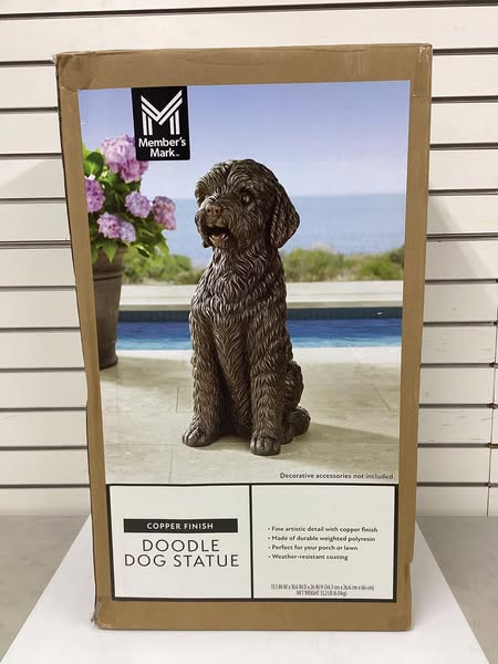 Member's Mark Sitting Doodle Dog Statue