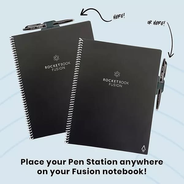 Rocketbook Fusion 8.5" x 11" Notebook and Pen Station Bundle