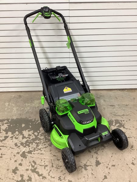 Greenworks 80-volt, 25-in Self Propelled Battery Walk Mower with (2) 2.5 Ah Batteries & Charger Included