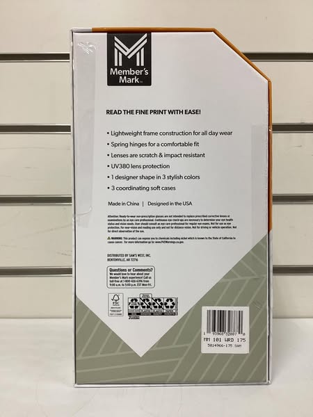 Member's Mark Cat Eye Reading Glasses, 3 pk.
