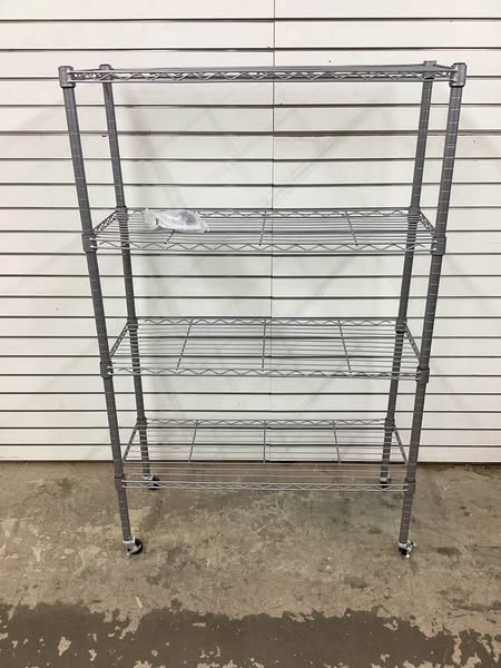 Seville Classics 4-Tier Steel Wire Shelving, 36" W x 14" D x 56.5"H