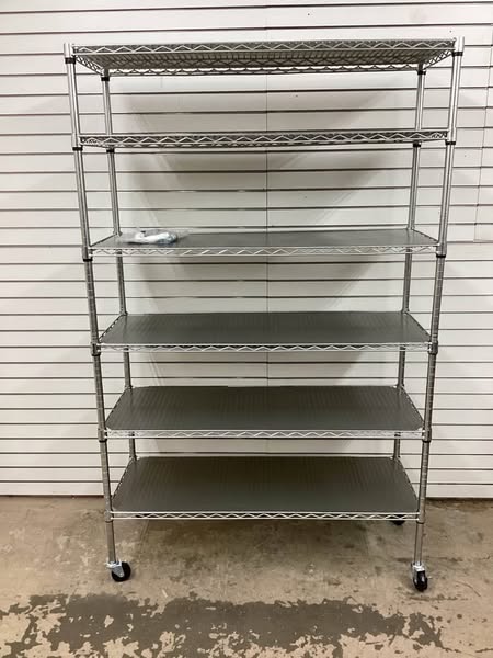 Member's Mark 6-Tier NSF Heavy Duty Wire Shelving, 47.75" W x 18" D x 75.5" H