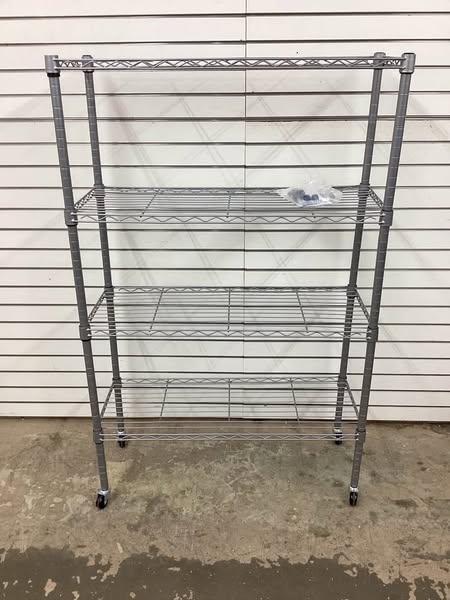 Seville Classics 4-Tier Steel Wire Shelving, 36" W x 14" D x 56.5"H