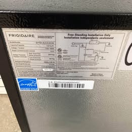 Frigidaire 3.2 cu. ft. Mini Refrigerator with Eraser Board in Black