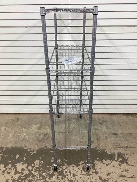 Seville Classics 4-Tier Steel Wire Shelving, 36" W x 14" D x 56.5"H