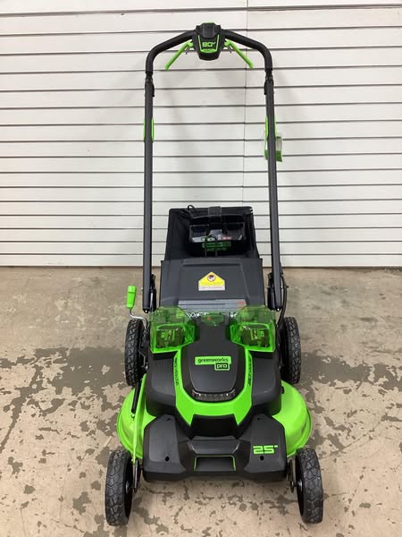 Greenworks 80-volt, 25-in Self Propelled Battery Walk Mower with (2) 2.5 Ah Batteries & Charger Included