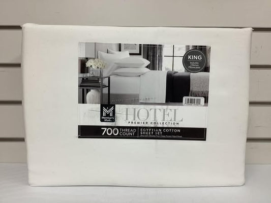 Member’s Mark Hotel Premier Collection 700-Thread-Count Solid Egyptian Cotton Sheet Set
