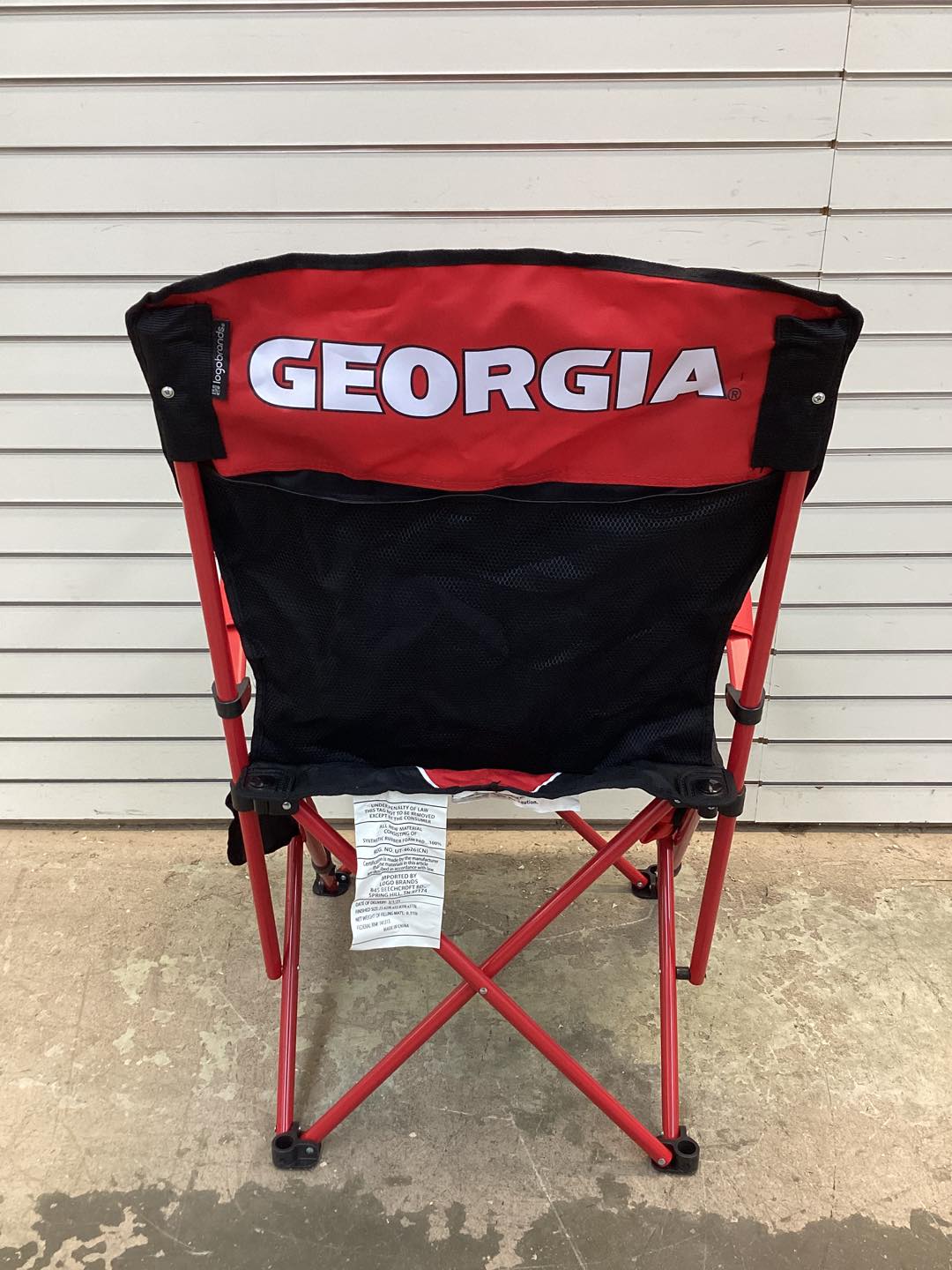 Logo Brands Georgia Bulldogs Hard Arm Chair