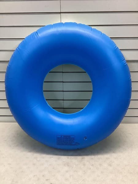 Sun Squad Inflatable Swim Tube Cute Ice Cream Cone Blue Beach Pool Floaty 31"