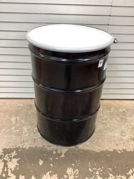 Skolnik 55 gal. Black Steel Open Head Transport Drum