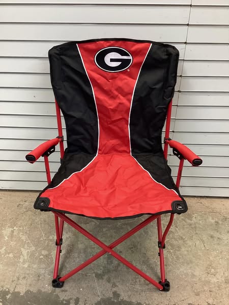 Logo Brands Georgia Bulldogs Hard Arm Chair
