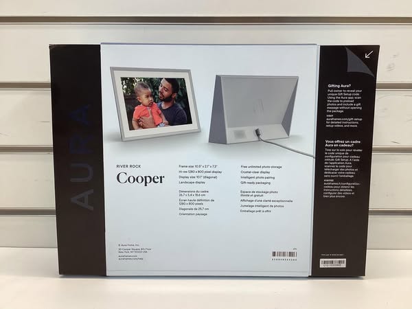 Aura 10" Cooper River Rock Digital Photo Frame
