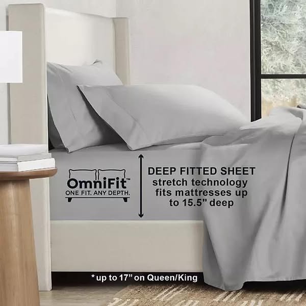 Member's Mark Performance 500-Thread-Count Solid Sheet Set Twin/Twin XL