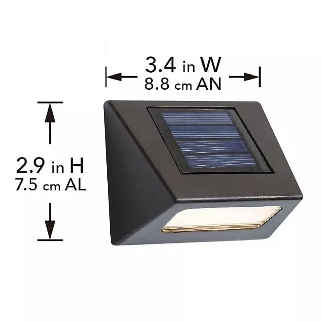 Deck Impressions Solar Bronze Integrated LED Downcast Deck Lights, 8-Pack