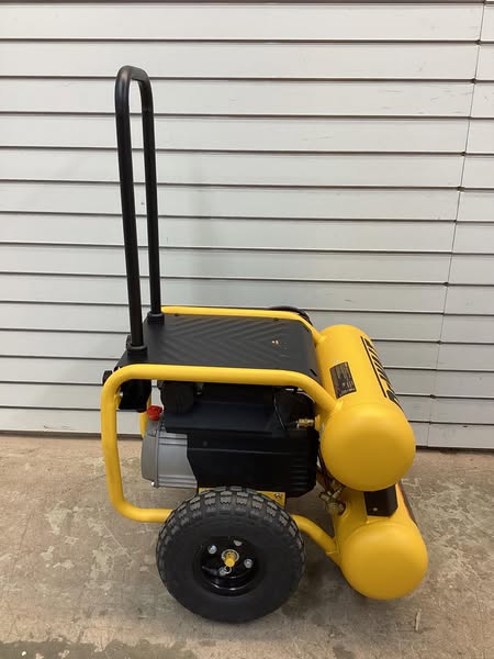 DEWALT 4 Gal. 1.1 HP Continuous Electric Wheeled Dolly-Style Air Compressor with Panel