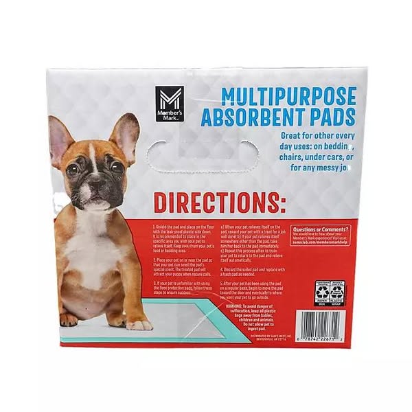 Member's Mark Multipurpose Absorbent Training Pads, 23" x 24", 120 ct.