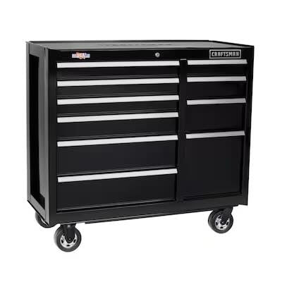 CRAFTSMAN 2000 Series 41-in W x 37.5-in H 10 -Drawer Steel Rolling Tool Cabinet ( Black )