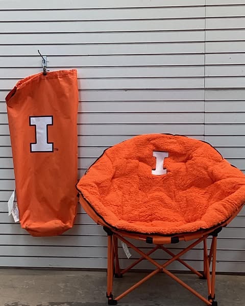 NCAA Sphere Sherpa Chair -Illinois Fighting Illini