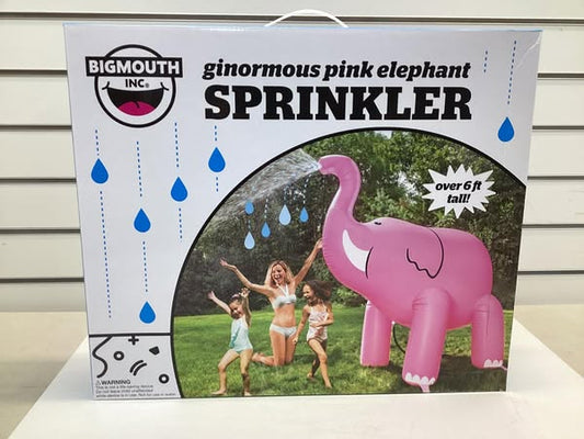 BigMouth Inc. Giant Pink Elephant Inflatable Kids Yard Sprinkler
