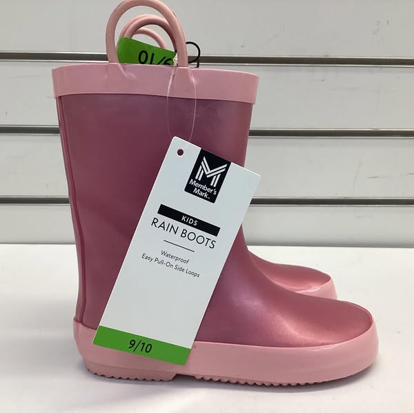 Member's Mark Toddler Girls Waterproof Rain Boots -Size 9/10