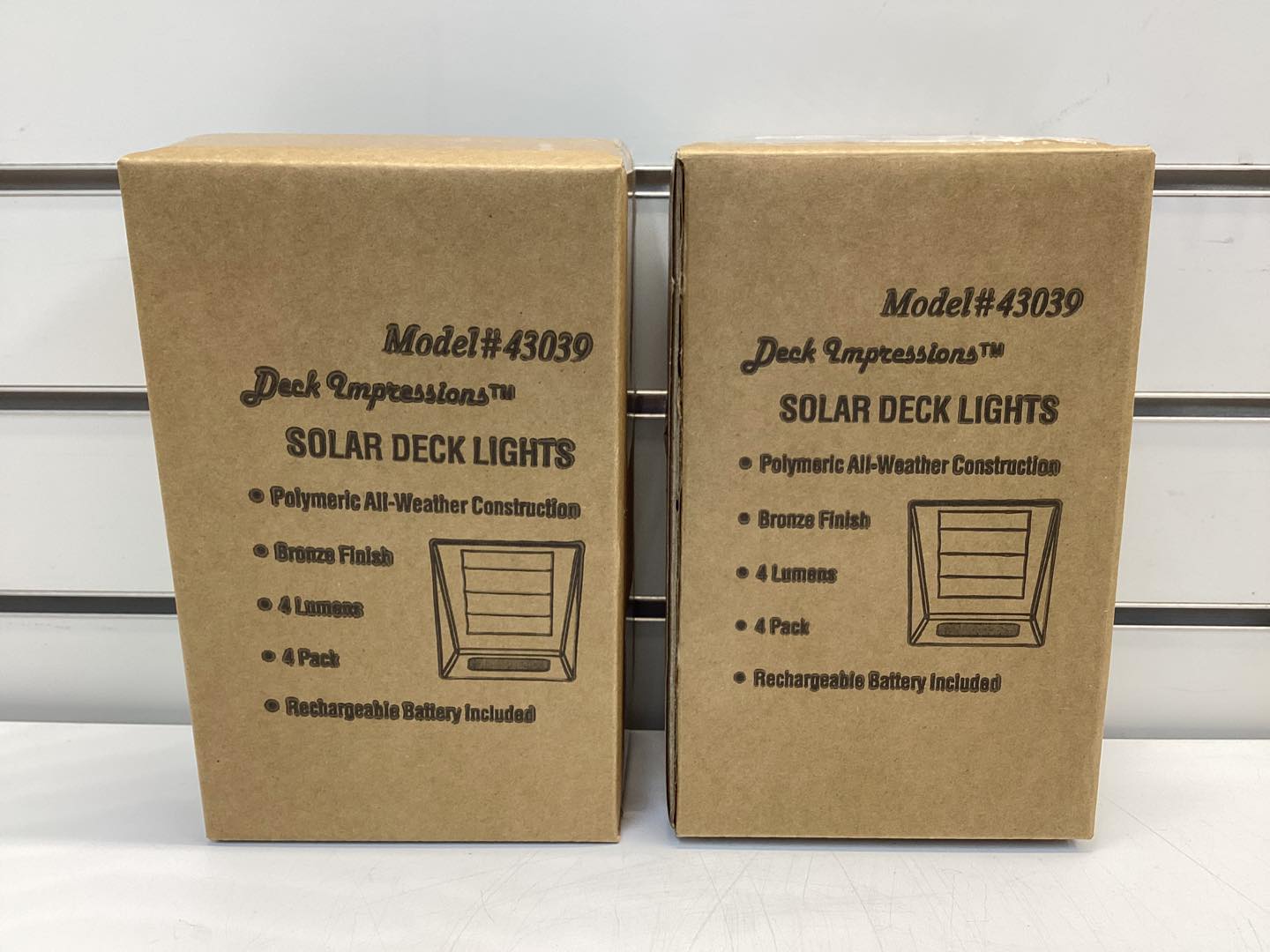 Deck Impressions Solar Bronze Integrated LED Downcast Deck Lights, 8-Pack