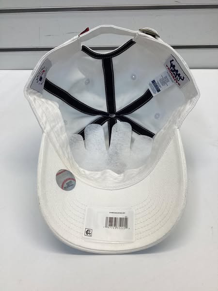 MLB St. Louis Cardinals White Clean Up Hat: Adjustable Cotton Baseball Cap
