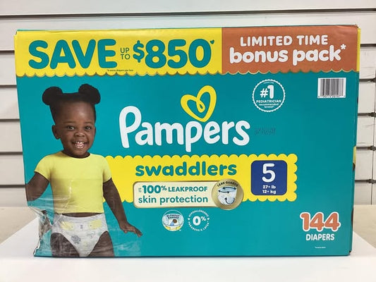 Pampers Swaddlers Diapers, Size 5, 144 ct.