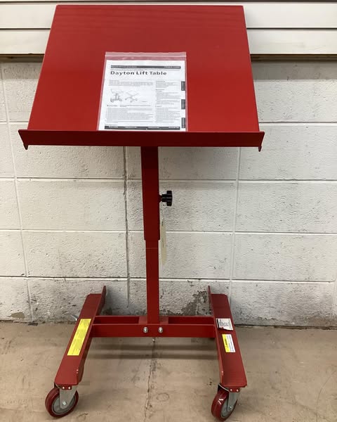 Dayton Tilting Workstand, 21x20 in., 150 lb. Cap Model# 11A566
