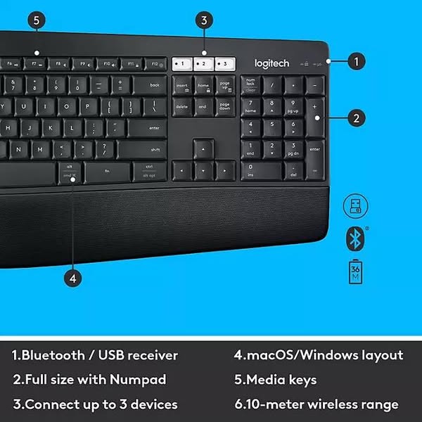 Logitech Performance Wireless Mouse and Keyboard Combo