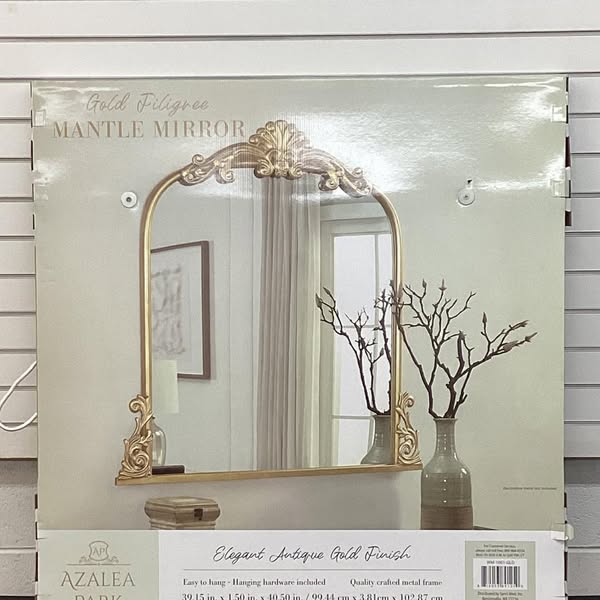Azalea Park Filigree Wall Mirror, Gold