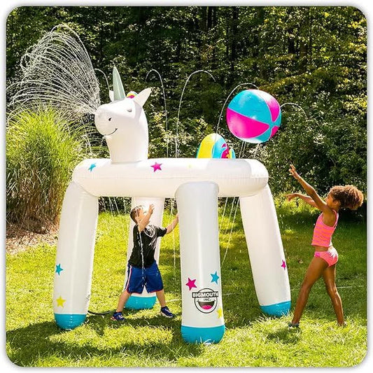 BigMouth Inc. Giant Inflatable Unicorn Ring Sprinkler