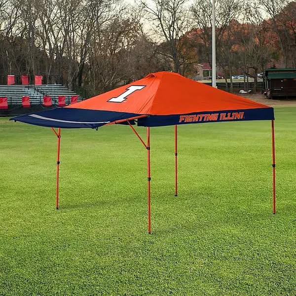 NCAA 10’ x 10’ Mighty Shade Canopy Tent -Illinois Fighting Illini