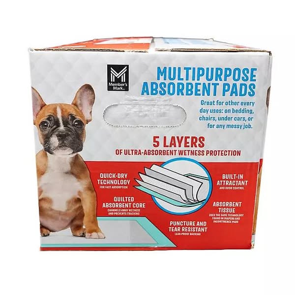 Member's Mark Multipurpose Absorbent Training Pads, 23" x 24", 120 ct.