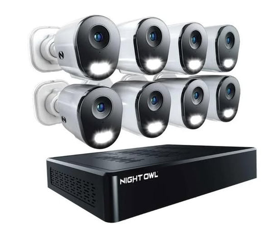 Night Owl 12MP Cameras with 2TB NVR Security System, 8pk.