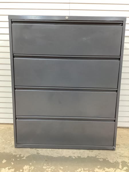 Hirsh 42 in. W 4-Drawer Metal Lateral File Cabinet - No Keys