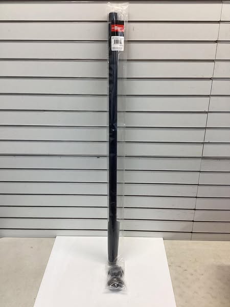 Rod Desyne 84-in L x 1.5-in H Extendable Black Metal Closet Rod with Hardware