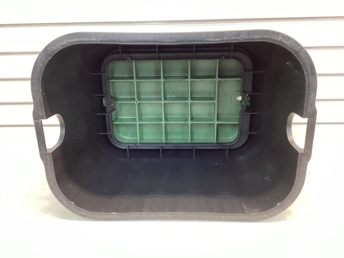 NDS 14 in. X 19 in. Rectangular Valve Box and Cover, Black Box, Green ICV Cover