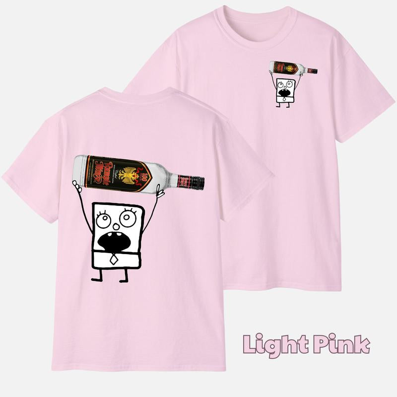 Doodlebob Rumple Minze 2-Sided Shirt for Men & Women - Cotton Crew Neck Unisex Top, Perfect Gift for All