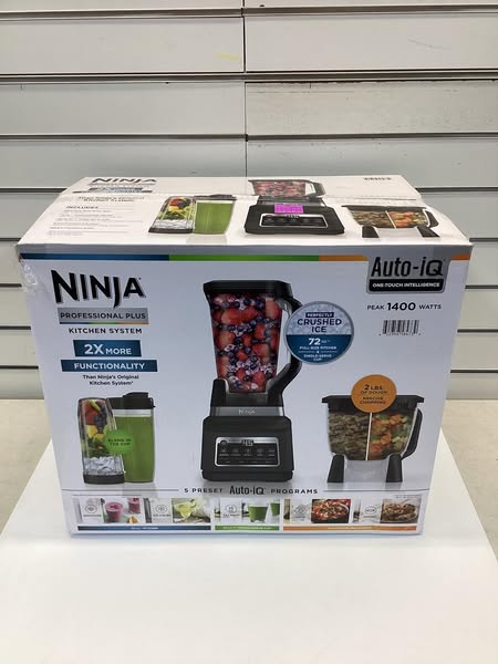 Ninja Professional Plus Kitchen System Blender and 8-Cup Food Processor with Auto-iQ