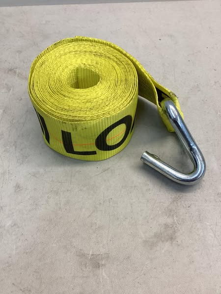 Lift-All LoadHugger 60513 Tiedown With Ratchet Strap, 1600 lb Working, 5000 lb Ultimate/Breaking Strength Load, 27 ft L, U-Hook End Style