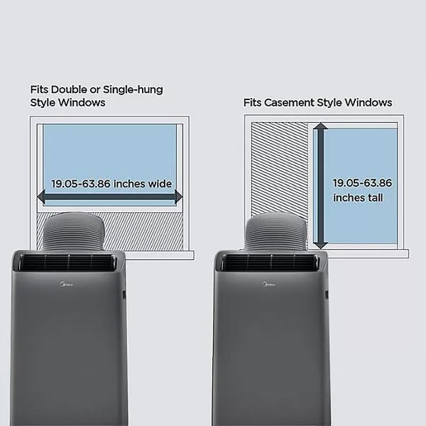 Midea Duo 10000 BTU DOE Portable Air Conditioner with Smart Inverter