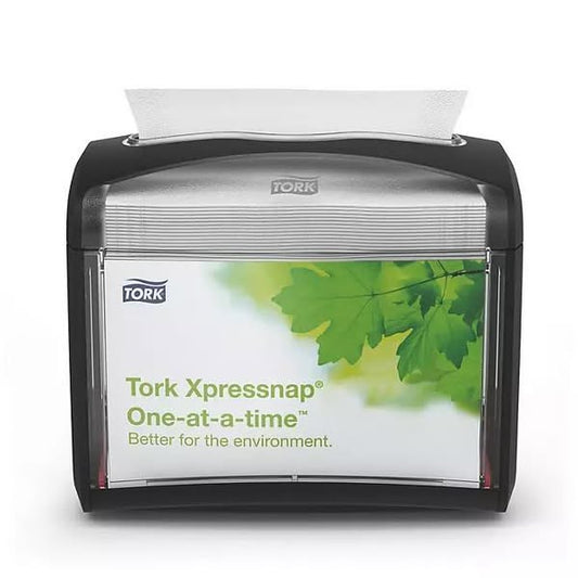 Tork Xpressnap One-at-a-time Tabletop Napkin Dispenser, Black
