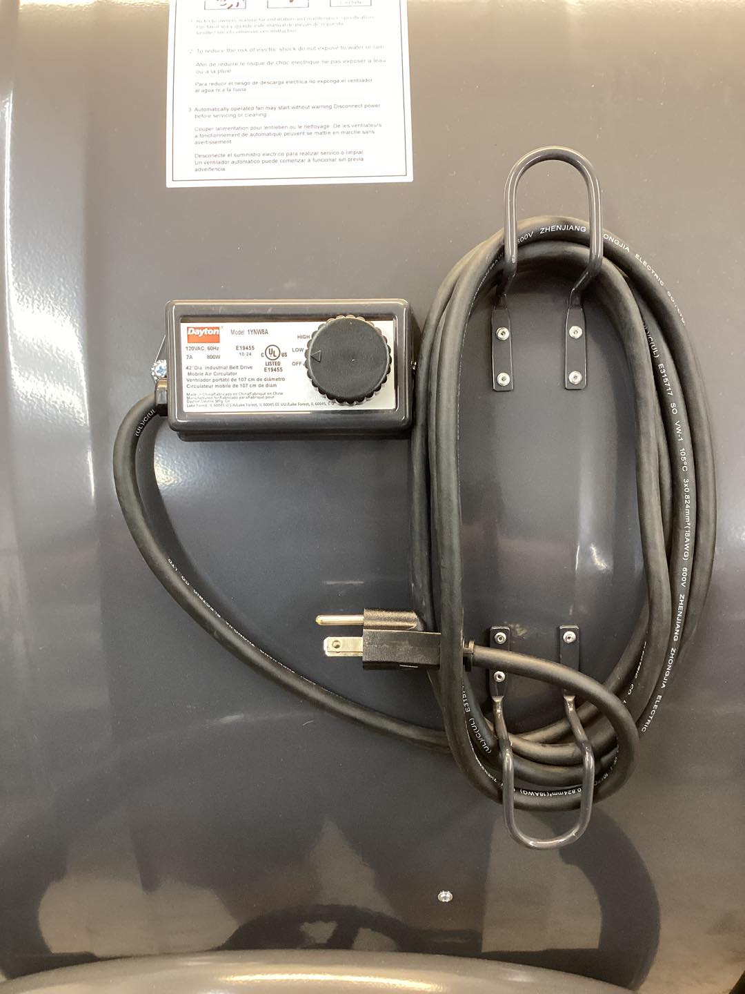 DAYTON 42 in Belt Drive Industrial Fan
