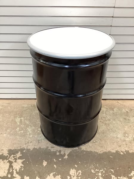 Skolnik 55 gal. Black Steel Open Head Transport Drum
