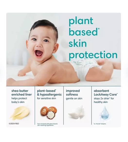 Pampers Pure Protection Diapers, Size 1, 198 ct.
