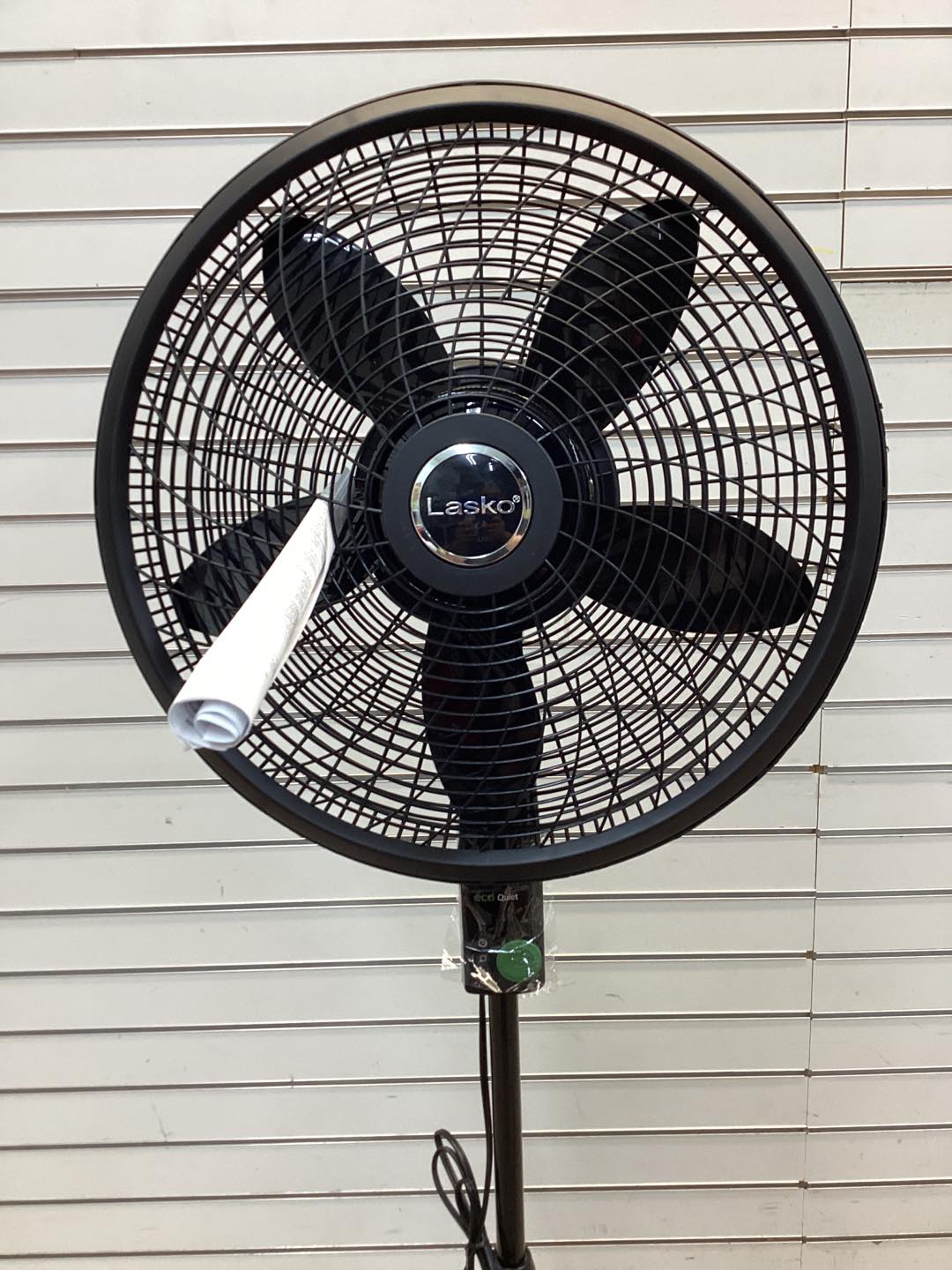 Lasko WhisperForce 18" Eco Quiet DC Pedestal Fan with Remote Control