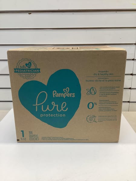 Pampers Pure Protection Diapers, Size 1, 198 ct.