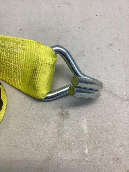 Lift-All LoadHugger 60513 Tiedown With Ratchet Strap, 1600 lb Working, 5000 lb Ultimate/Breaking Strength Load, 27 ft L, U-Hook End Style
